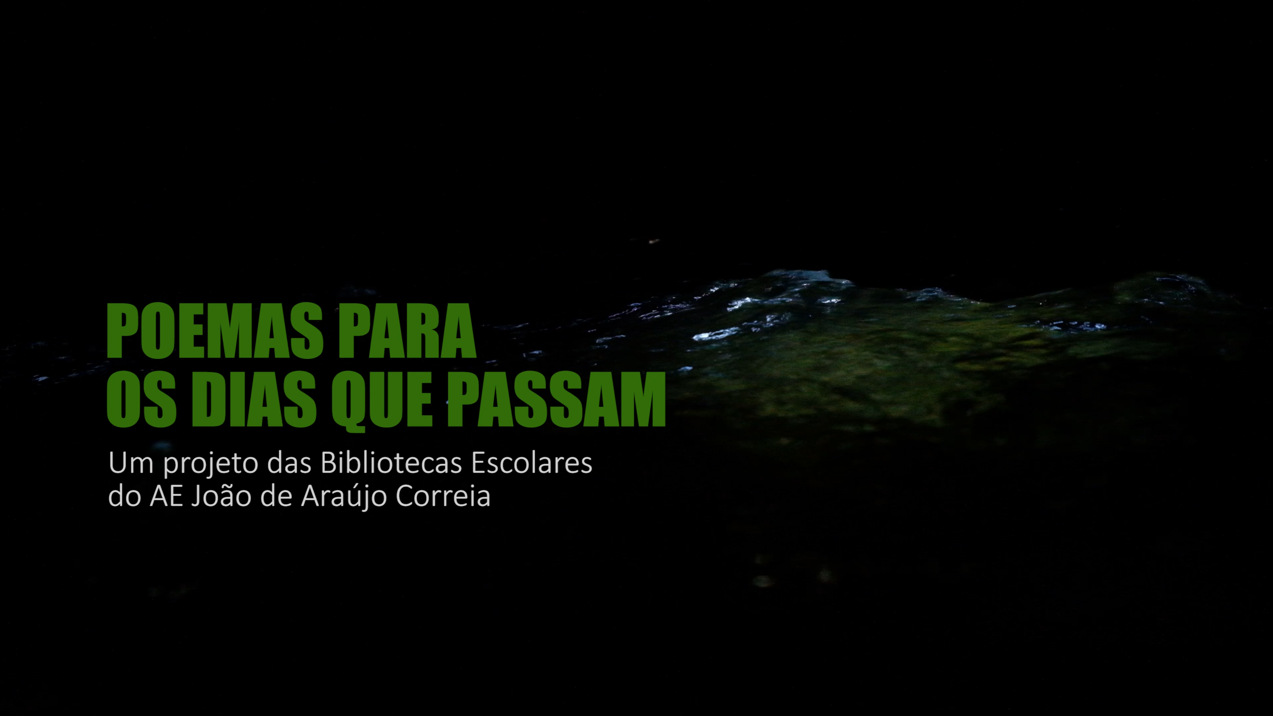 Poemas para os dis que passam